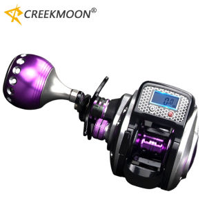 Máy Câu Cá Biển Hiển Thị Kỹ Thuật Số Chống Nước Creekmoon 16 + 1BB Bánh Xe Câu Cá Dạng Bánh Xe Có Cấu Hình Thấp Mượt Mà Với Bộ Đếm Dây Kéo Tối Đa 8kg Để Câu Cá Trên Sông Biển