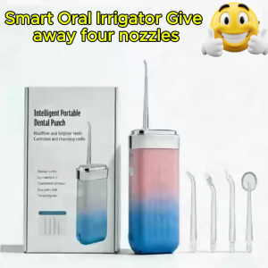 Water Flosser | 180ml Portable Oral Irrigator | 4 Nozzle | 3 Mode Teeth Cleaner Portable Irrigator Pembersih Gigi Water Flosser Dental Floss Teeth Dental Water Portable 冲牙器