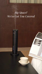 [KIRONA SCENT] Tower Nebulizer (Black) | Waterless Diffuser | FREE 100ml Pure Essential Oil