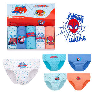 5pcs/Box Kid Boy Cartoon Cotton Comfortable Briefs Underwear Gift Panty For Kids 1-14 Years