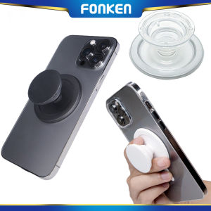 FONKEN ช่องเสียบตัวยืดมือถือโทรศัพท์โทรศัพท์มือถือพับได้แม่เหล็กกระเป๋ารองรับ Mag/ Safe I/Phone Samsung Mac แหวนเพื่มฐานนิรภัย