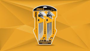 [2in1] Long Hex & Torx Key 18pcs Set INGCO HHKSET0181 Kunci L Bintang