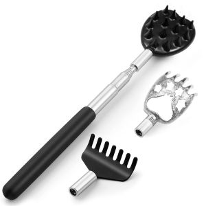 3Pcs/Set Back Scratcher Telescopic Scratching Back Scratcher Massager Scraper Extendable Telescoping Itch Health Products Hackle
