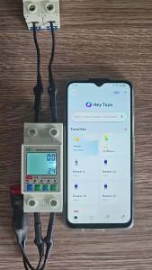 Cầu Dao WiFi Thông Minh Tuya 220V 2P 63A Điều Khiển Từ Xa Bảo Vệ Quá Áp Quá Tải Rò Rỉ Tích Hợp Hẹn Giờ Không Dây