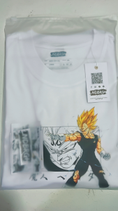 Majin Vegeta T-Shirt – Dragon Ball Z Anime Front Back Print Cotton Tee