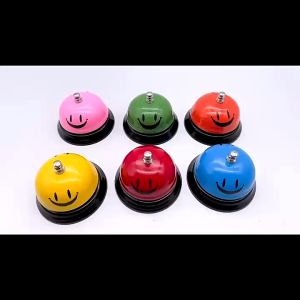 Pet Training Bell Ding Bell for Bar Hotel Counter Party Office Service Call Bell Kitchen Lovely Smile Face Desk Restaurant Service