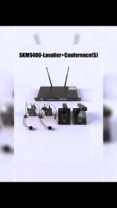 Sennheiser SKM9400 Professional Wireless Microphone 4-Channel UHF Auto Scan Lavalier Bodypack Short Gooseneck Conference Mics for Ceremony & Speech