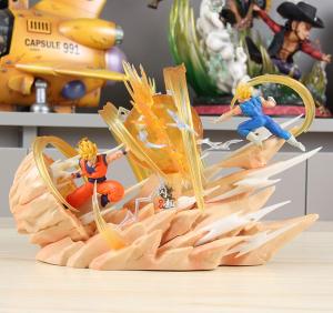 Dragon Dạ Hội Sky Áo Cao Cấp Hình Super Saiyan 2 Goku Vs魔ized Vegeta Sưu Tập Mẫu Màn Hình Anime Chơi Game Hình Tượng