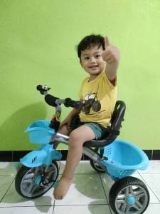 COD Sepeda Anak Roda Tiga Family Tricycle Bruno F-9163 / F-916 BEN GRATIS PAKING BUBLE WRAB