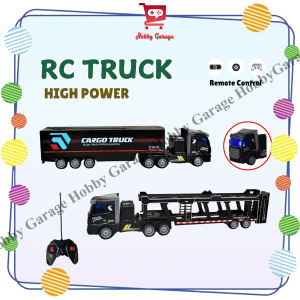 Mainan Anak RC Truck Cargo Trailer High Power Remote Control Truk