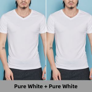 HKRUT | Korean Style Pure Color Mens Tshirt