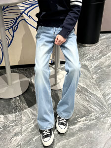 LIUBU | Sky Blue Tencel Streetwear Clean Fit Jeans