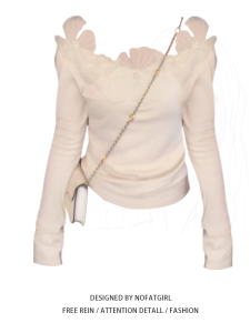 พลัสไซส์ แขนยาวลายดอกไม้ เสื้อผ้าถัก ผู้หญิง สลิมฟิต ฤดูใบไม้ร่วง เสื้อท่อนบน สไตล์ฝรั่งเศส ลำลอง เรียบหรู เสื้อคอกลมลายดอกไม้ 3 มิติ