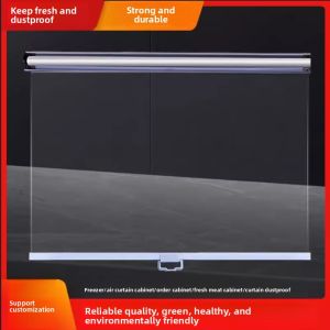 Transparent Sliding Curtain for Cold Storage Insulation Cabinet ness Preservation Hand Pull Wind Screen Door Curtain