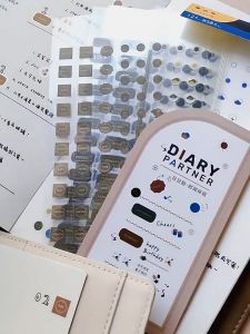 BZS Vintage Diary Partner Week Time Weather Mood Deco Stickers Daily Use Labels DIY Decorations Journal Planner