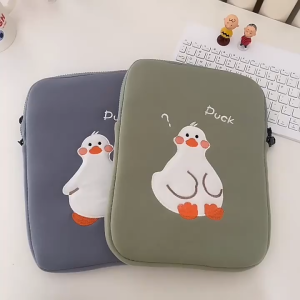Minority Design Ipad Tablet Inner Bag Cartoon Cute Duck Embroidered Anti-fall Protective Cover