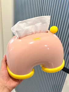 กล่องเก็บกระดาษชำระแบบมีใบหนาพิเศษ กล่องเก็บกระดาษชาน้ำชาสำหรับโต๊ะทำงาน กล่องเก็บกระดาษที่สวยงามและสร้างสรรค์สำหรับห้องนั่งเล่น