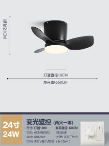 24-Inch Mini Ceiling Fan Lamp Balcony Aisle Hallway Dressing Room Narrow Space Electric Fan Frequency Conversion Ceiling Fan Lights