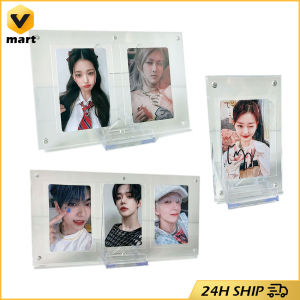 Acrylic Photo Frame Home Picture Frames Poster Display Stand Paper Holder Tabletop Decor Photo Acrylic Photo Frame Photocard Display Stand Double-sided Transparent Cards Display Holder Desktop Decoration