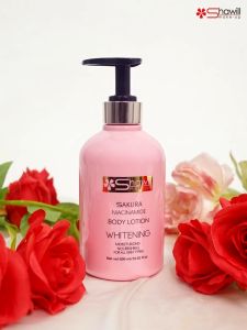 Shawill Sakura lotions buy 1 take 1 on sale niacinamide lotion for body lotion whitening skin Body lotion moisturizer for hand dry skin Not sticky long lasting fragrance 500ml S8004