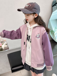 Trendy Childrens Outfit Autumn New Style Big Kids Coat Spring Summer Cartoon Anime Girls Baseball Uniform Top for Girls