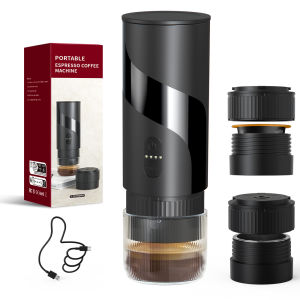 เครื่องชงกาแฟอิตาเลียนไร้สายแบบพกพาสำหรับใช้งานกลางแจ้ง เครื่องชงกาแฟแคปซูลขนาดเล็กสำหรับใช้ในบ้าน ชงได้ทั้งแบบร้อนและแบบเย็น ให้กาแฟเข้มข้น