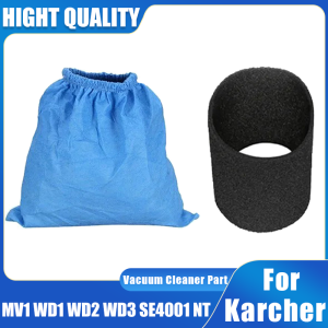 For Karcher MV1 WD1 WD2 WD3 NT Series Textile Filter Bag And Filter Elements Vacuum Cleaner Filter Bag Parts Filter Replacement