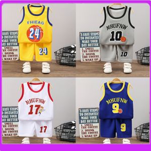 Quick Dry Sports Ball Uniform Set for Boys Baby Clothing Summer Season Polyester Blend Fabric round Neck No Hat Chinese Brand