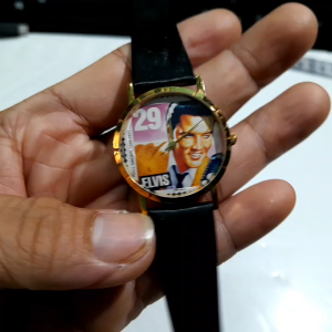 Đồng hồ nữ dây da ELVIS USA size 33mm sưu tầm second hand