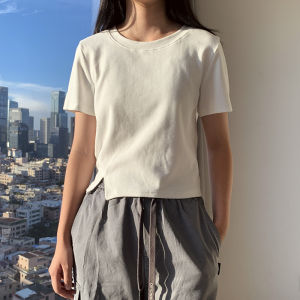 เสื้อยืดแขนสั้นผู้หญิงสีขาว ทรงเข้ารูป ทรงเข้ารูป ทรงเข้ารูป ทรงเข้ารูป ทรงเข้ารูป ทรงเข้ารูป ทรงเข้ารูป ทรงเข้ารูป ทรงเข้ารูป ทรงเข้ารูป ทรงเข้ารูป