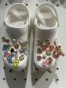 Shoe Ornament Hole Shoes Accessories Crocs Girls Metal Texture Trendy DIY Detachable Accessories Diamond Zhibixing