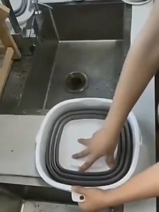 BERGARANSI AsyPets Ember Lipat portable 10 liter besar Water Bucket Foldable Collapsible ST362