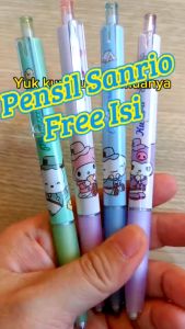 FREE ISI PENSIL + PENSIL MEKANIK PENCIL 0.5mm MOTIF GAME KARAKTER GENSHIN IMPACT LUCU ALAT TULIS PERLENGKAPAN SEKOLAH ATS ATK KANTOR TTD
