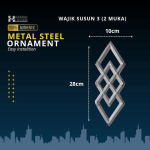 wajik susun 2 & 3 tampilan 2 muka | ornaments pagar