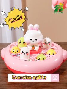 Mainan Anak Happy Hamster / Whack A Mole With Farm Music Piano/ Mainan Hamster Anak Pukul Palu Tikus Lengkap Musik Piano Mini