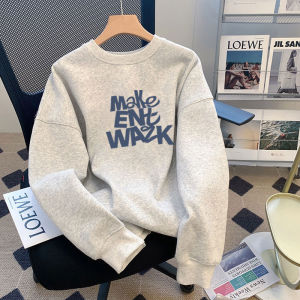 Heavy Weight Sweatshirt Men Fall 2024 New Arrival American Fashion Brand Loose Teen Casual Couple Bottoming Shirt Tops