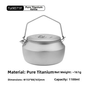 Tiartisan | Pure Titanium Portable Water Kettle