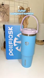 PELIFLASK 30oz/ 900ML Stainless Steel Thermos Tumbler with Handle Coffee Mug Outdoor Car Travel Water Bottle Double Vacuum Ice Bar Cup Free Gift