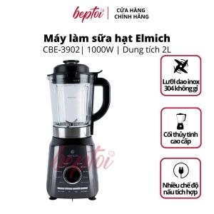Máy làm sữa hạt đa năng Elmich máy xay nấu đa năng cao cấp 9 chế độ nấu Elmich CBE-3902