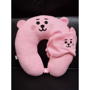 Bantal Leher We Bare Bear Gratis Penutup Mata SNI Travel Pesawat Mobil Nyaman Lucu Terbaru Murah
