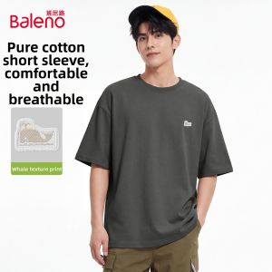 BALENO | Classic Print Mint Green Comfortable Cotton Short Sleeve T-Shirt