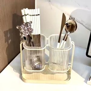 北欧沥水筷子筒 厨房收纳盒 置物架  # Nordic Drainage Chopstick Holder Kitchen Organizer Shelf