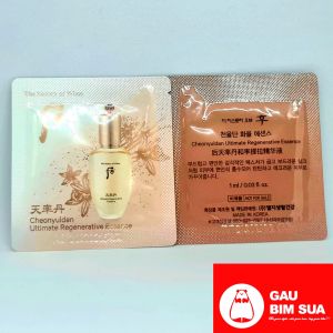 Whoo Cheonyuldan Ultimate Regenerative Essence 1ml - Brightening & Firming Serum for All Skin Types