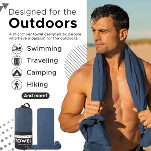 1 Piece Outdoor Sports and Fitness Quick Dry Towel / Sweat Absorbent Quick Dry Towel / Outdoor Hiking Towel /Soft Travel Towel