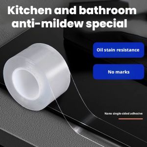 Clear Caulking Waterproof Sealing Tape For Kitchen Sink Bathroom Transparent Seif-Adhesive Gaps Sealing Strip Tape One Sided