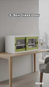 [จัดส่งพร้อมติดตั้งฟรี] KIOSK ตู้บานเลื่อนกระจกเตี้ย S-box W88 x D40.7 x H44  **มีใบกำกับภาษี**