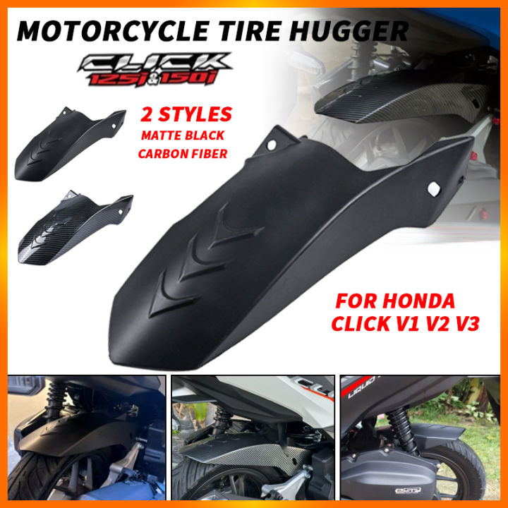 E&M Motorcycle Rear Tire Hugger For Click V1/V2/V3 Mud Guard Tire ...