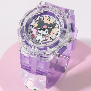 Shanliou Glowing Childrens Watch Girls 3 Years Only Time Electronic Toy Watch for Kindergarten Kids Female Children 6
