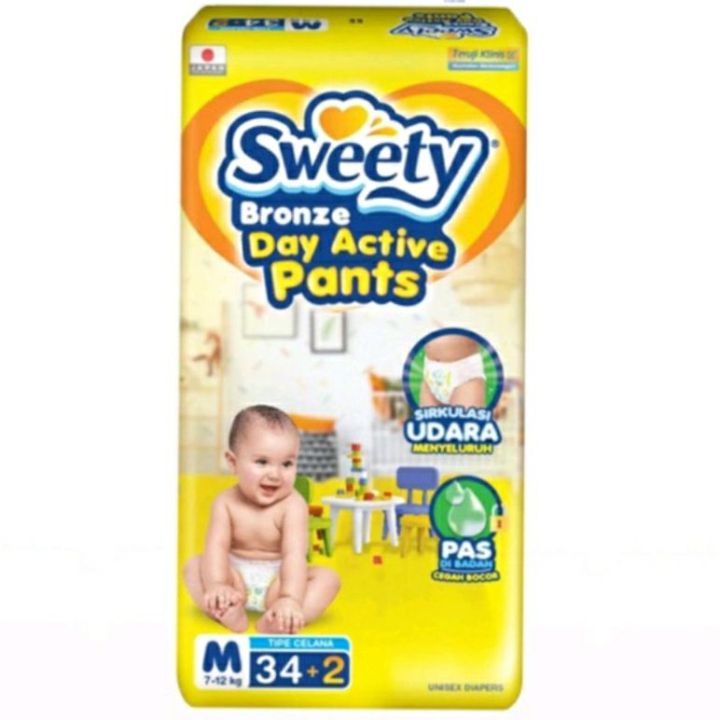 Popok Active Pampers BALL SIZE M 34 POPOK PAMPERS BAYI