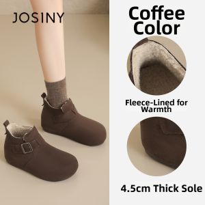 Josiny | Internal Heel Increase Warm Short Boots